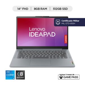 83EQ001NLM - Computador Portatil LENOVO 14 Pulgadas RAM 8GB SSD 512GB COLOR Plateado Windows 11 Home