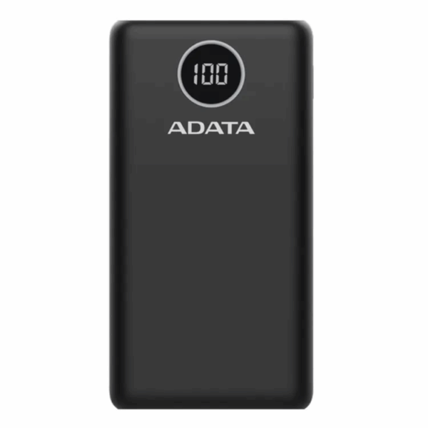 AP20000QCD-DGT-CBK - Power Bank 20000mAh Negra digital /2 puertos usb quick charge + 1 Puerto Tipo C Salida + 1 Puerto Tipo C Entrada