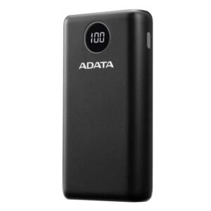 AP20000QCD-DGT-CBK - Power Bank 20000mAh Negra digital /2 puertos usb quick charge + 1 Puerto Tipo C Salida + 1 Puerto Tipo C Entrada