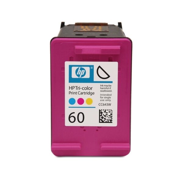 CC643WL - CARTUCHO HP TRICOLOR DE TINTA HP 60 BAJO RENDIMIENTO F4280 165 PAG