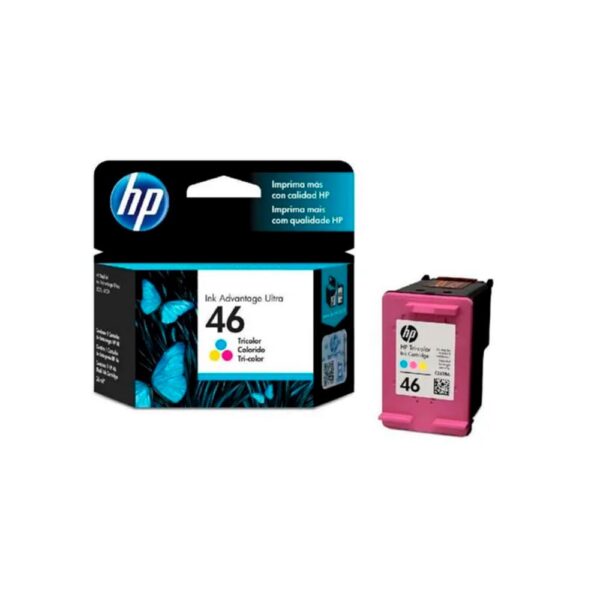 CZ638AL - CARTUCHO HP TRICOLOR 46 HP DESKJET ULTRA INK ADVANTAGE 2529, 4729 750 pag,