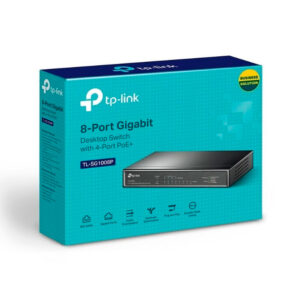 TL-SG1008P - Switch Gigabit de 8 puertos con PoE de 4 puertos COLOR Negro